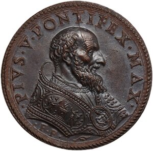 obverse: Pio V (1566 - 1572), Antonio Michele Ghislieri.. Medaglia 1570