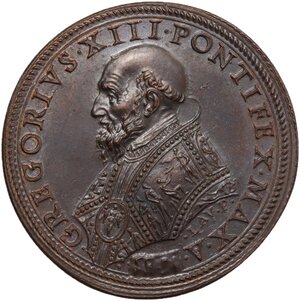obverse: Gregorio XIII (1572-1585), Ugo Boncompagni. Medaglia 1583