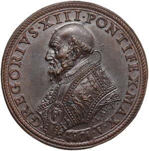 obverse: Gregorio XIII (1572-1585), Ugo Boncompagni. Medaglia 1583