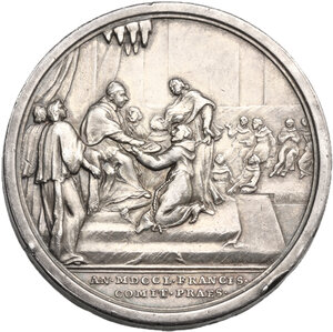 reverse: Benedetto XIV (1740-1758), Prospero Lambertini . Medaglia A. XI, per ricordare il congresso dei Francescani