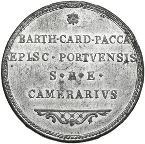 reverse: Sede Vacante 1823.. Medaglia emessa dal Cardinale Camerlengo Bartolomeo Pacca