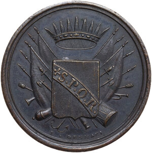 obverse: Sede Vacante (1846).. Medaglia emessa dai Conservatori della città di Roma