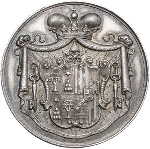 obverse: Sede Vacante (1878). Medaglia 1878 emessa dal Maresciallo del Conclave Principe Mario Chigi