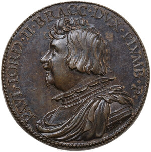 obverse: Paolo Giordano II Orsini (1591-1656), Duca di Bracciano, Principe di Piombino, Signore dell Isola d Elba.. Medaglia 1635
