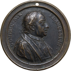 obverse: Domenico Aurelio Franceschi, Abate domenicano. . Medaglia 1725 con bordo modanato