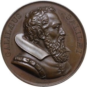 obverse: Galileo Galilei (1564-1642). Medaglia celebrativa 1818