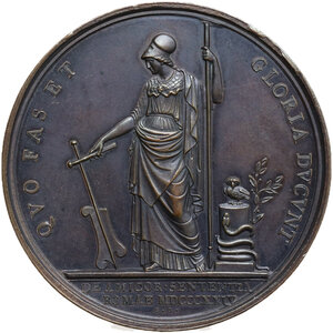 reverse: Ercole Consalvi (1757-1824), Cardinale, Segretario di Stato.. Medaglia 1824 per commemorare la morte