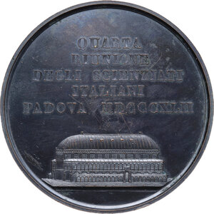 reverse: Medaglia a ricordo del quarto Congresso degli Scienziati Italiani a Padova, tenutosi dal 15 al 19 settembre 1842