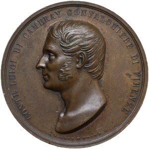 obverse: Luigi di Cambray, Gonfaloniere di Firenze. Medaglia celebrativa 1843