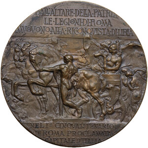 reverse: Medaglia 1911 per il cinquantesimo anniversario della proclamazione del regno d Italia