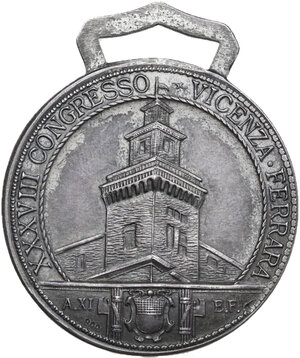obverse: Società Nazionale Dante Alighieri. Medaglia 1933 per il XXXVIII congresso tenutosi a Vicenza e Ferrara