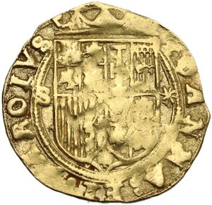 obverse: Spain.  Juana Y Carlos (1504-1555). Escudo, Castille & Leon, Sevilla mint