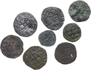 obverse: Lotto di otto (8) monete di differenti zecche e sorani