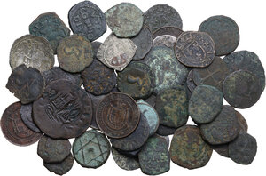 obverse: Lotto di cinquantadue (52) monete medievali e preunitarie da classificare, prevalentemente appartenenti a zecche del sud italia. Si segnala nel lotto un ducale di Guglielmo