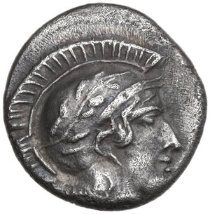 obverse: Southern Lucania, Thurium. AR Diobol, c.  443-400 BC