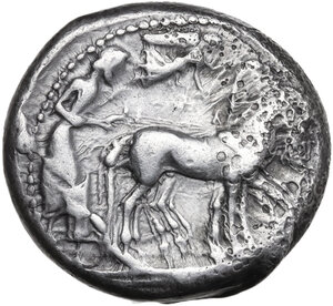 obverse: Syracuse.  Gelon (485-478 BC).. AR Tetradrachm. Struck circa 478-475 BC