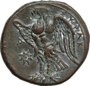reverse: Syracuse.  Hiketas II (287-278 BC).. AE 22.5 mm, c. 287-278 BC
