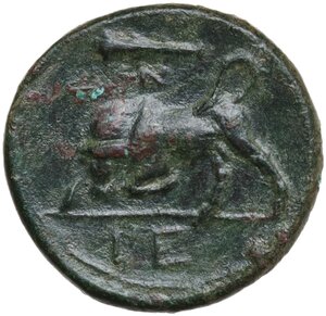 reverse: Syracuse.  Hieron II (274-215 BC).. AE 18 mm