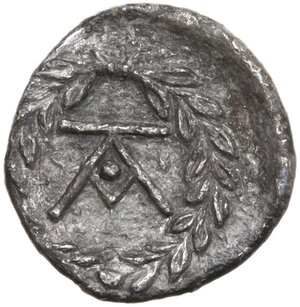 reverse: Tauromenion.  Campanian Mercenaries. . AR Litra, c. 370-358 BC