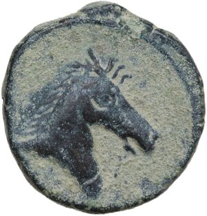 reverse: Carthago Nova (Qart Hadasht). AE Calco, c. 220-215 BC