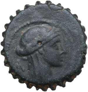 obverse: Seleucid Kings.  Seleukos IV Philopator (187-175 BC).. AE Serrate. Antioch on the Orontes mint