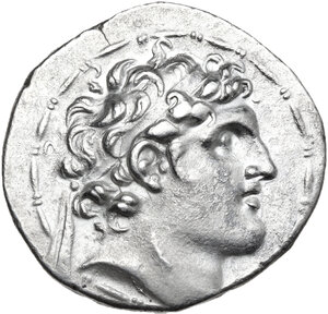 obverse: Seleucid Kings.  Alexander I Balas (152-145 BC).. AR Tetradrachm. Antioch on the Orontes mint. Dated SE 164 (149/8 BC)
