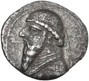 obverse: Kings of Parthia.  Mithradates II (121-91 BC). AR Drachm. Ekbatana mint. Struck c. 119-109 BC