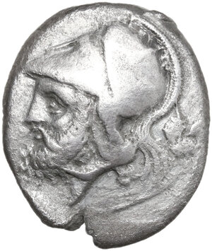 obverse: AR Didrachm, Neapolis mint, c. 310-300 BC