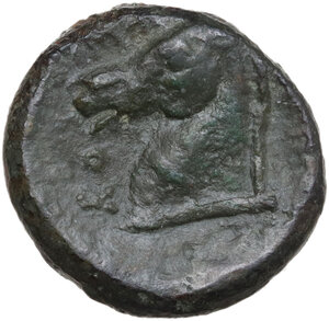 reverse: Anonymous. AE Half Unit, after 276 BC, Neapolis mint