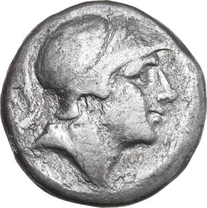 obverse: Anonymous sickle series.. AR Didrachm, uncertain Campanian mint, 241-235 BC (?)