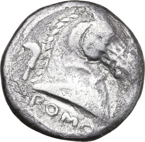 reverse: Anonymous sickle series.. AR Didrachm, uncertain Campanian mint, 241-235 BC (?)