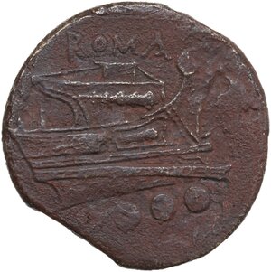 reverse: Anonymous struck bronze of Luceria, second heavy series.. AE Triens, Luceria, c. 214-212 BC