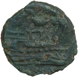 reverse: Victory series..  AE Semis, Central Italian mint, 211-208 BC