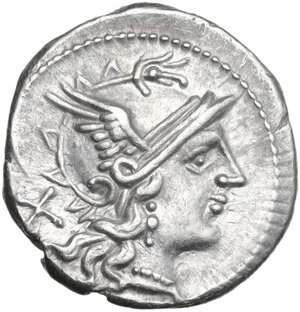 obverse: C. Maianius. Denarius, 153 BC