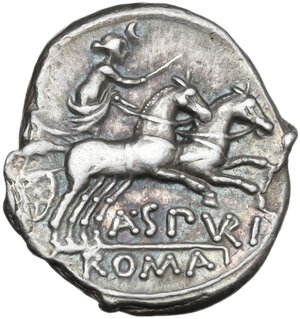 reverse: A. Spurilius. Denarius, 139 BC