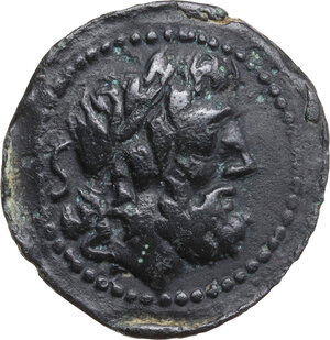 obverse: Q. Caecilius Metellus. AE Semis, 130 BC