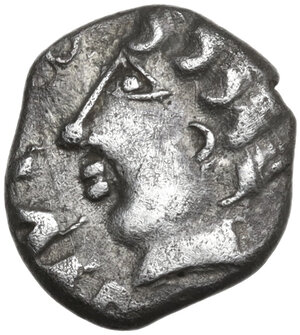 obverse: Northeast Gaul, Leuci. AR Quinarius, 1st century BC