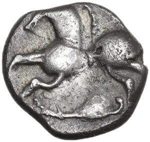 reverse: Northeast Gaul, Leuci. AR Quinarius, 1st century BC