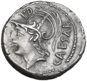 obverse: L. Julius Caesar. Denarius, 103 BC