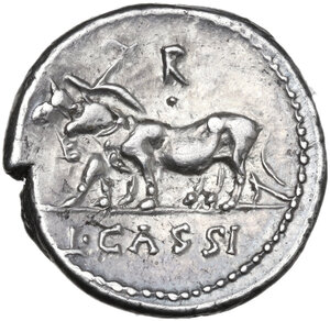 reverse: L. Cassius Caecianus. Denarius, 102 BC