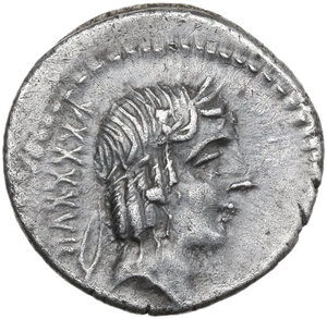 obverse: L. Calpurnius Piso Frugi. Denarius, 90 BC