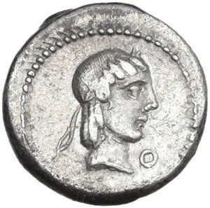 obverse: L. Calpurnius Piso Frugi. Quinarius, 90 BC