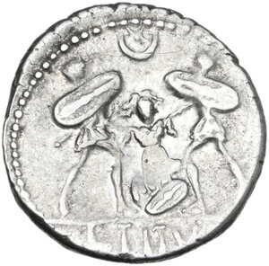 reverse: L. Titurius L.f. Sabinus. Denarius, Rome mint, 89 BC