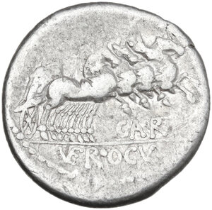reverse: Gargilius, Ogulnius and Vergilius. . Denarius, 86 BC