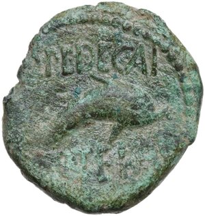 reverse: Iberia, Carteia. AE 21.5 mm, c. 150-100 BC