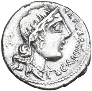 obverse: C. Annius with L. Fabius L. f. Hispaniensis.. Denarius, North Italy and Spain, 82-81 BC