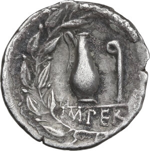 reverse: Q. Caecilius Metellus Pius.. AR Denarius, 81 BC