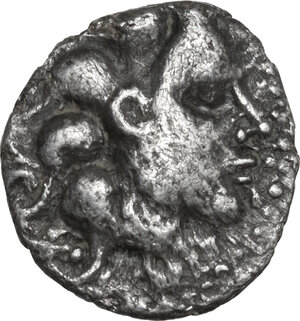 obverse: Central Gaul, Aedui. AR Quinarius, 2nd-1st century BC