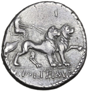 reverse: M. Volteius. Denarius, Rome mint, 78 BC