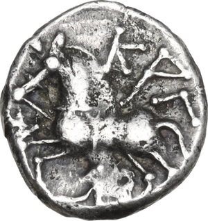 reverse: Central Gaul, Lingones. AR Quinarius, 1st century BC. 